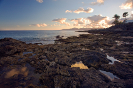 The beach at Lanzarote New Year