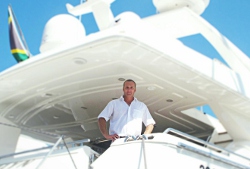 Captain Mundow Captain Shaun Mundow on the yacht Sherilyn
