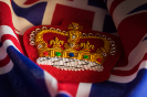 British Flag and Crown British Flag and Crown