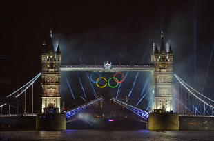 Tower Bridge during the Olympics Tower Bridge during the Olympics