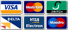 We accept Visa, Mastercard, Meastro and more..