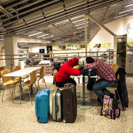 Resting in airport