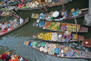 Floating Market in Bangkok