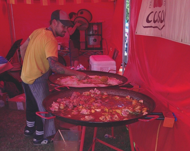 Many different foods were on offer from all across the globe