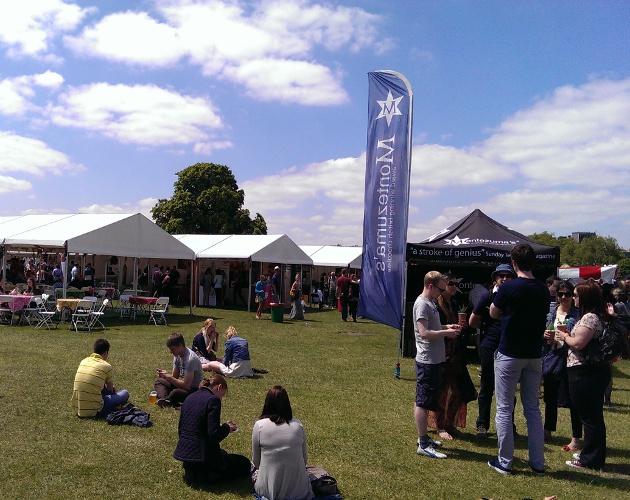 The sunshine really added to the day and helped create a real festival vibe