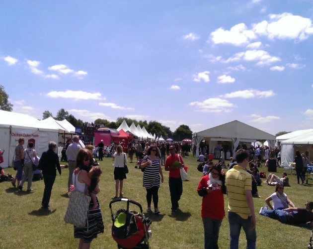 The weather was fantastic for the first Clapham Common Foodies Festival