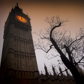 Big Ben in Eerie Lighting