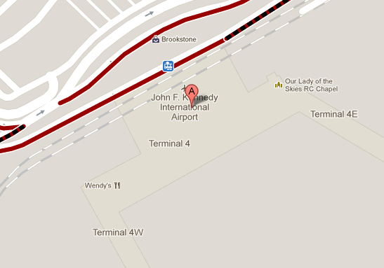 Google map of JFK