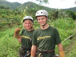 Gap year students on GreenFORCE