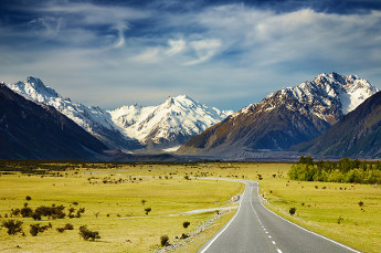 The Southern Alps of New Zealand