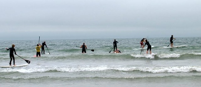 Paddling away from East Wittering