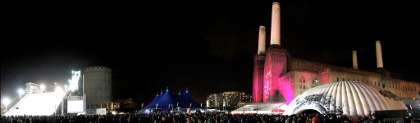 Battersea Power Station Freeze at night