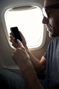 Using phones on the plane