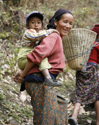 Traditional Sherpa Family