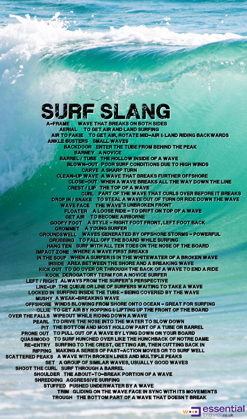80s surf lingo