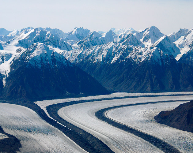 The glaciers of the Yukon River