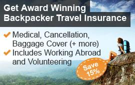 Save 15% on Backpacker Travel Insurance