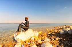 Mud treatment at Dead Sea Mud treatment