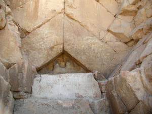 Entrance to Pyramid of Giza Entrance to Pyramid of Giza