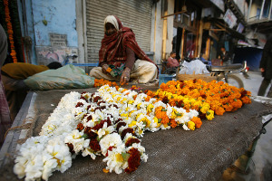 Flower Market in India