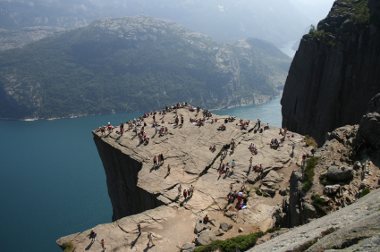 Pulpit Rock The view from Preikestolen Ridge